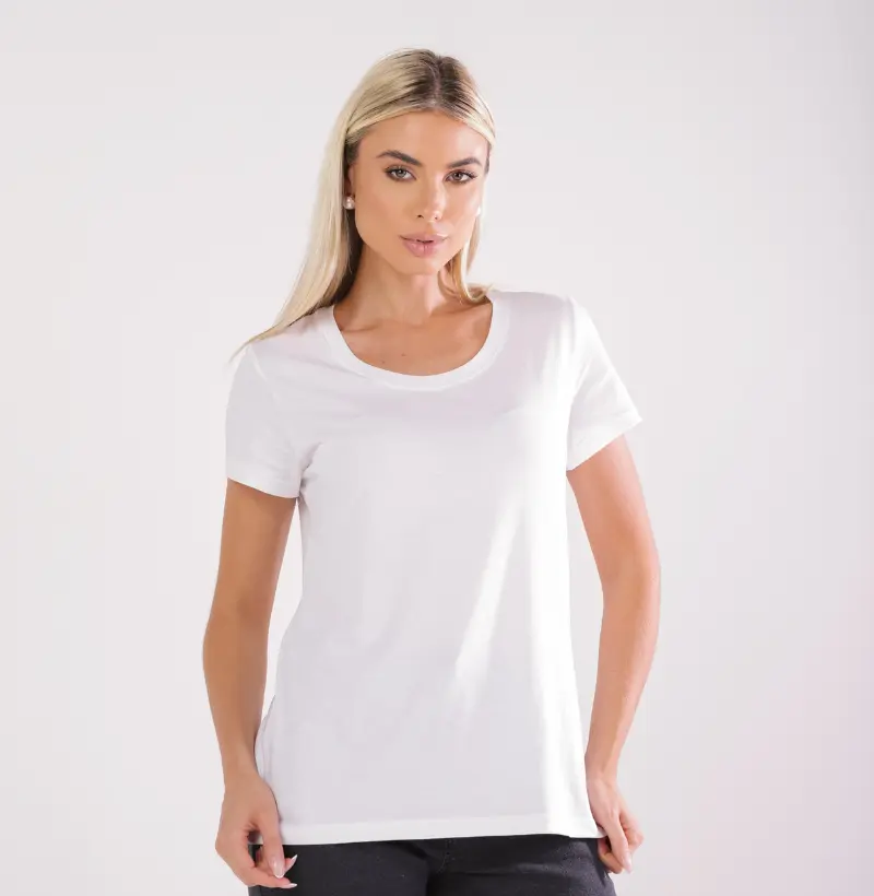 Camiseta Feminina Algodão Peruano - Premium