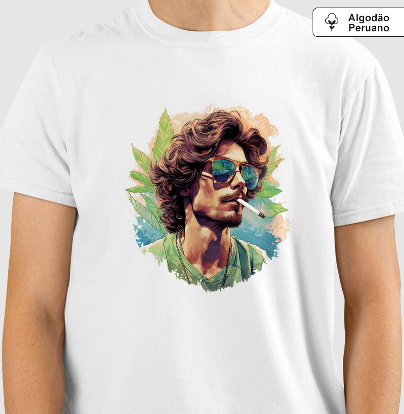 Camiseta Algodão Peruano Sunset Smoke