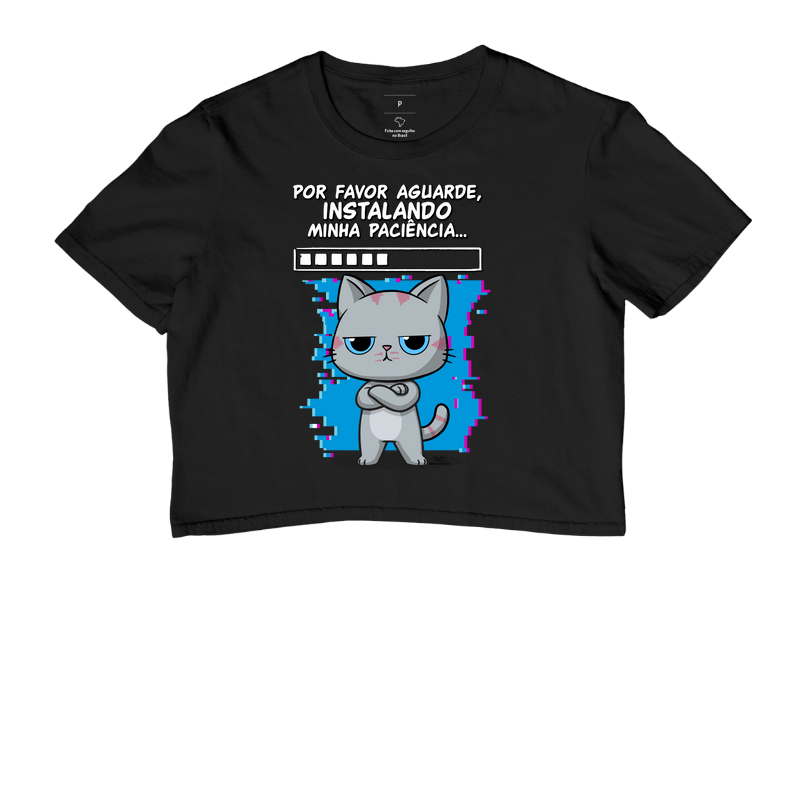 Camiseta Gato Sincero Paciência