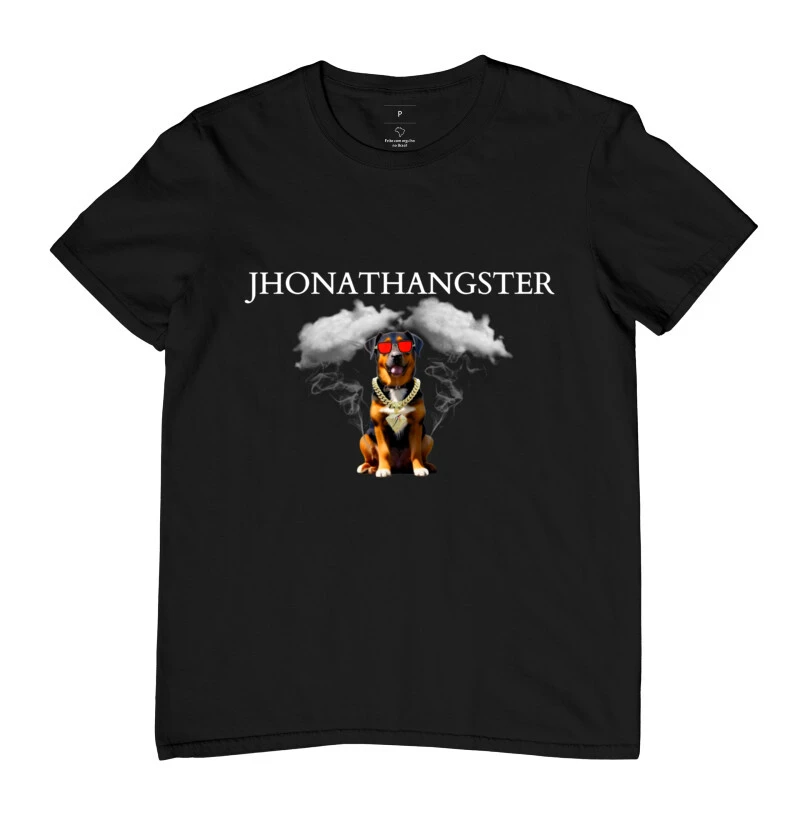 Camiseta Masculina Rottweiler Gangster 
