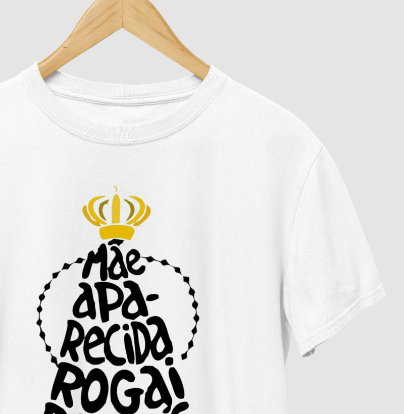 Camisa Mãe Aparecida Rogai Por Nós