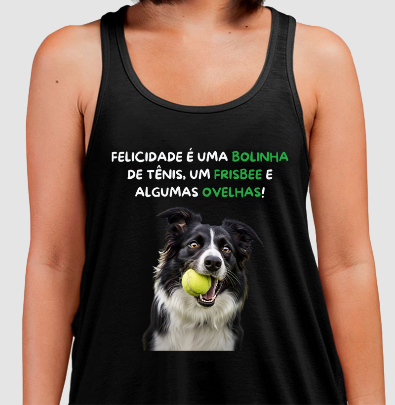 Felicidade é uma bolinha, um frisbee e algumas ovelhas