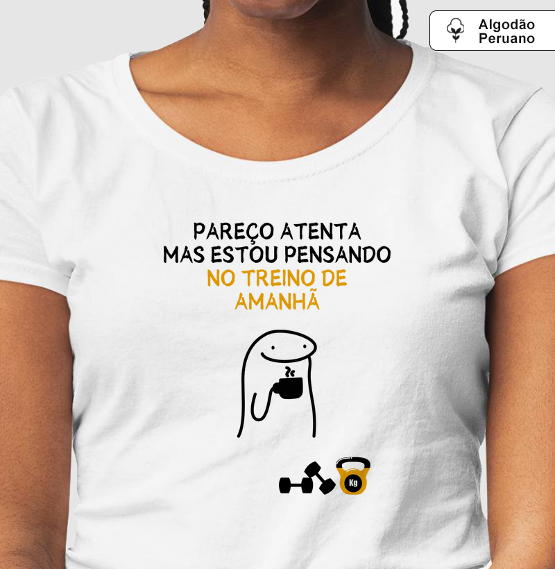 Pareço atenta mas estou pensando no treino de amanhã