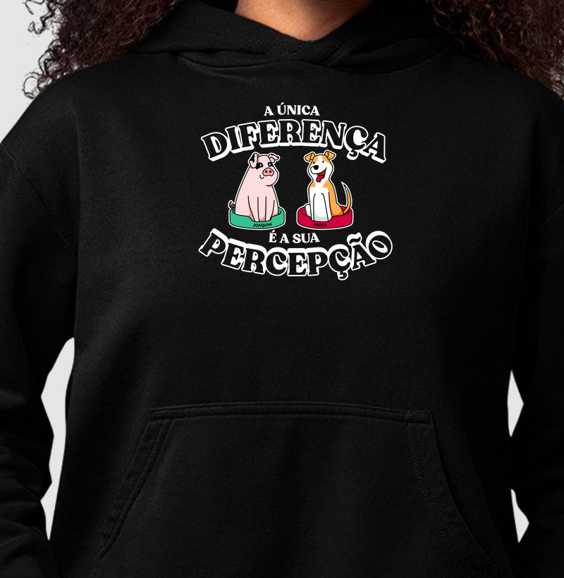 A única diferença é sua percepção