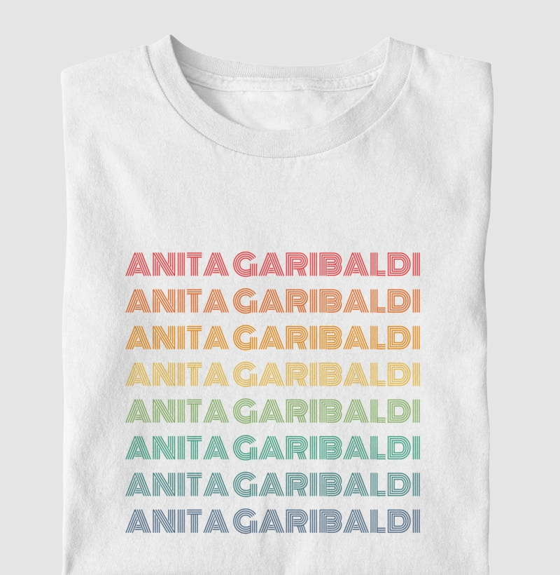 Anita Garibaldi Letreiro Retrô