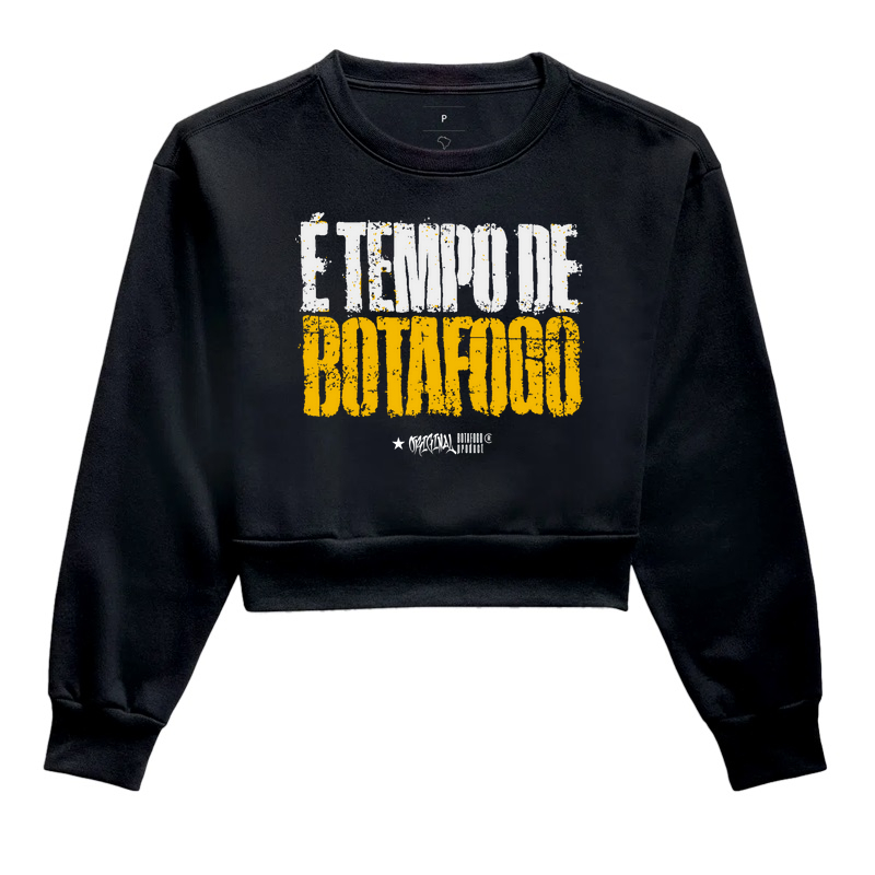 Cropped Moletom Tempo de Botafogo