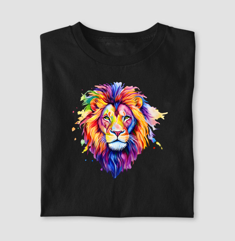 Leão colors aquarela