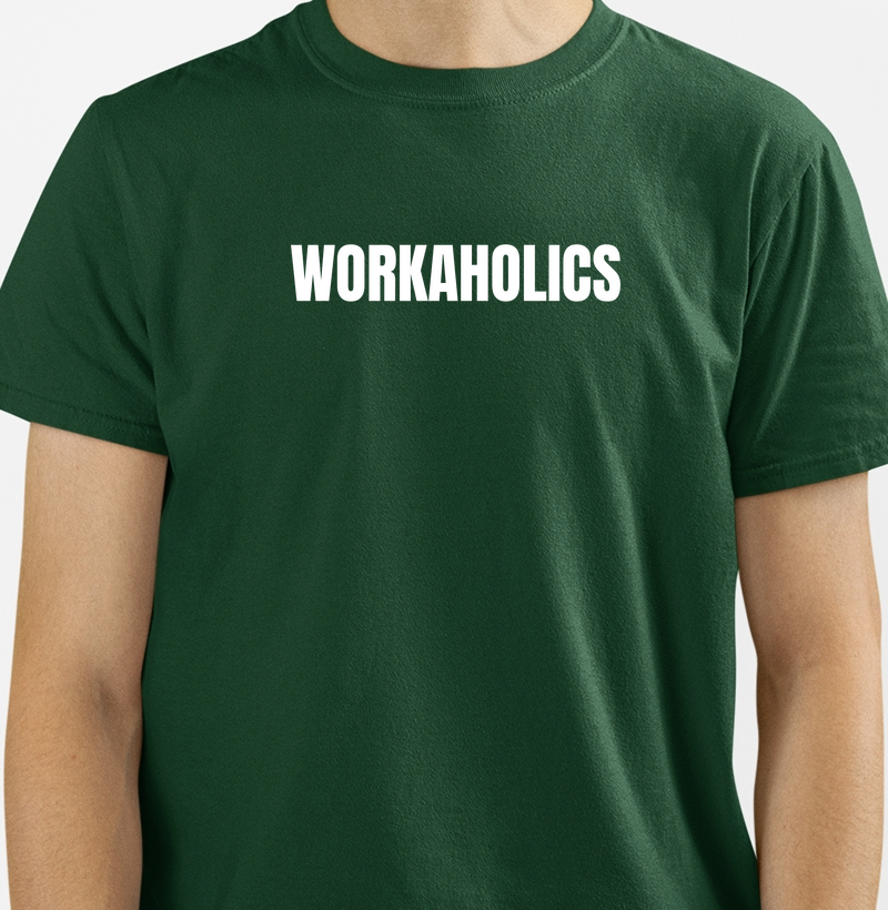 Workaholics: Camiseta em Algodão Peruano - Estilo para Quem Vive o Trabalho com Paixão
