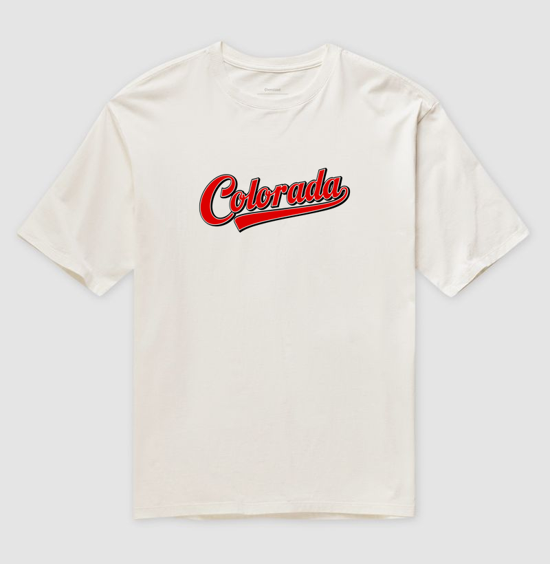 Camiseta Oversized Colorada