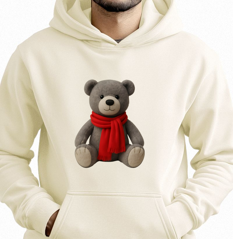 Moletom com Capuz Urso Grey