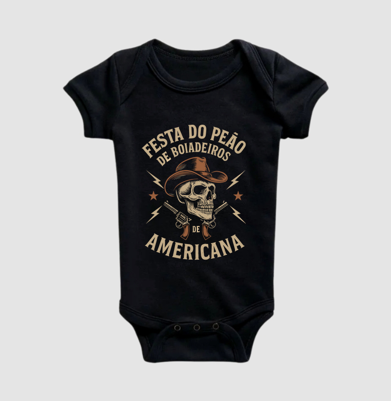 Body Infantil Country Rodeio Festival de Boiadeiros Peão de Americana Magnata556