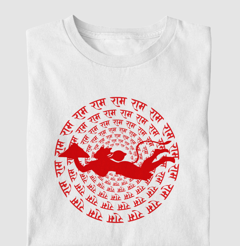 Hanuman Flying Over Ram