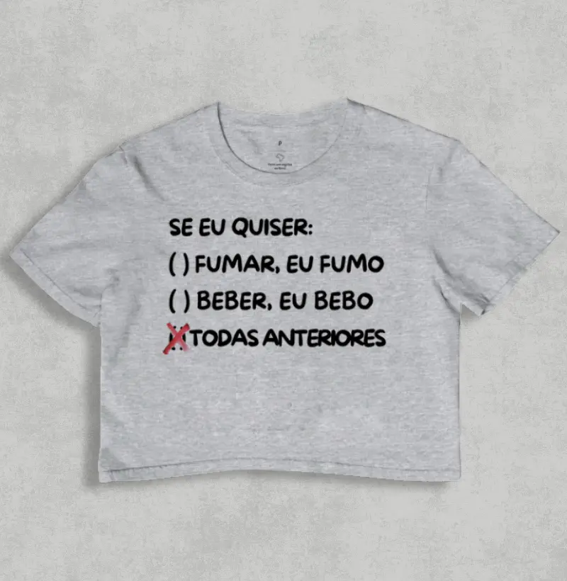 Se eu quiser fumar eu fumo