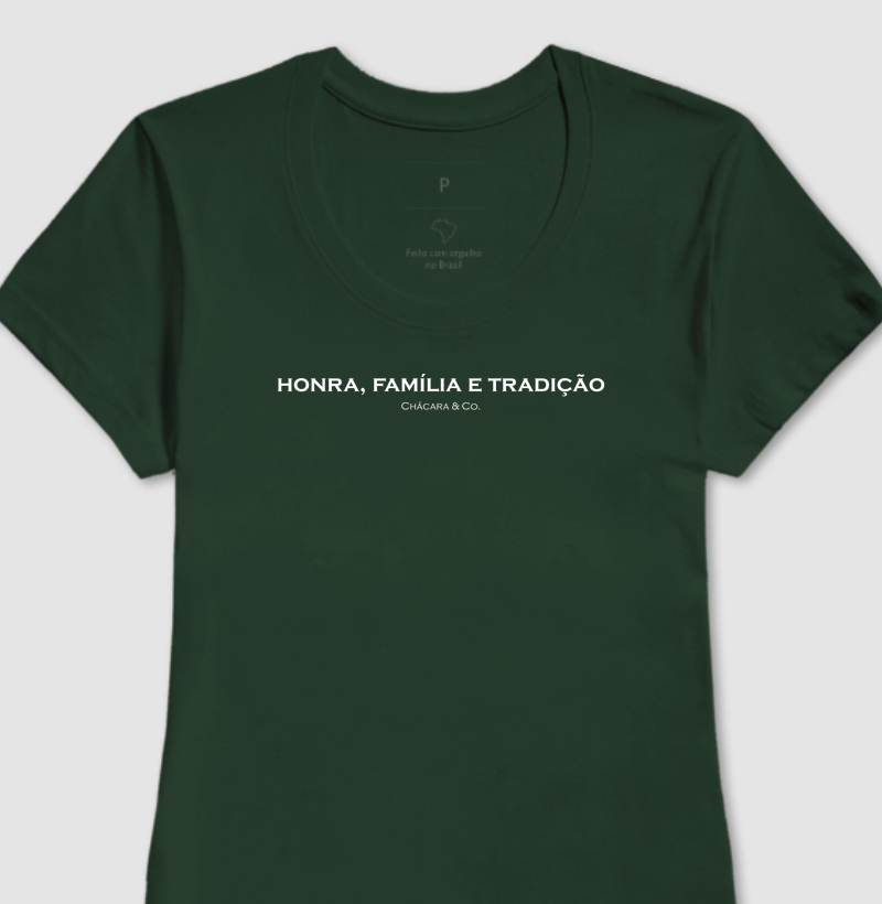 Camiseta feminina - Honra