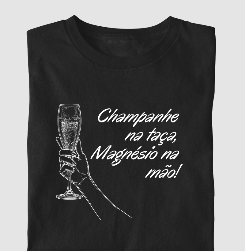 Champanhe na taça, Magnésio na mão!