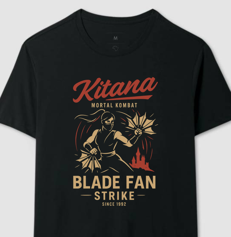 Kitana Blade Fan Mortal Kombat Retro Series