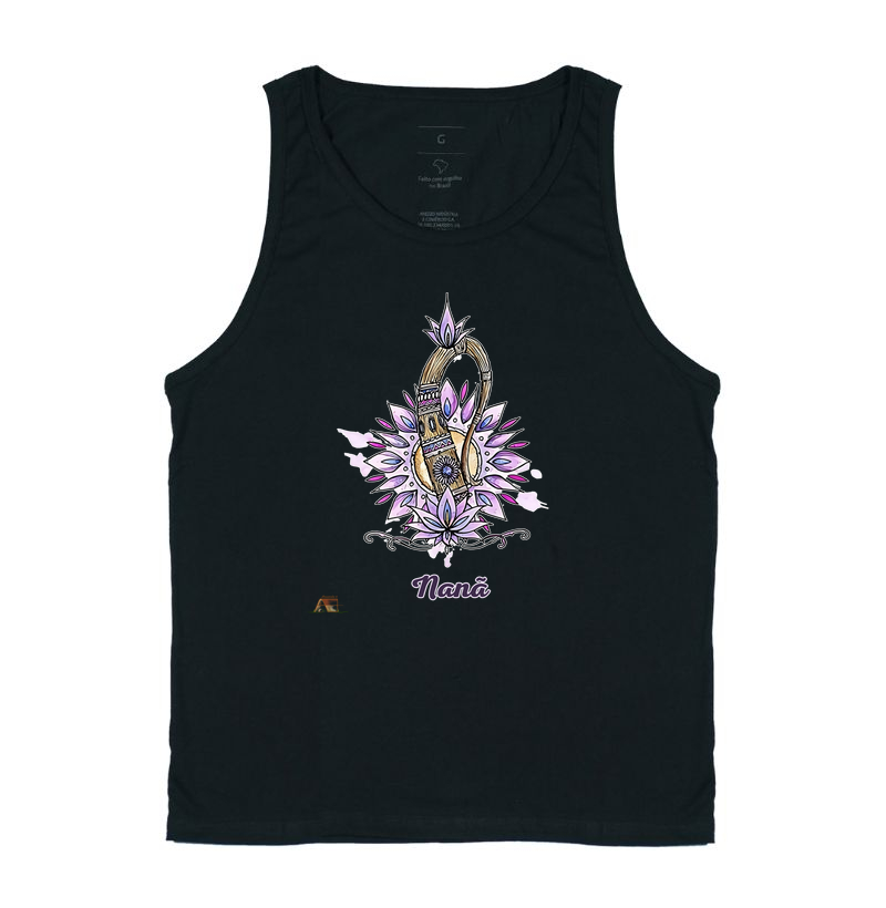 Camiseta Aruanda ê Instrumento de Nanã Sabedoria Ancestral em Estampa Exclusiva