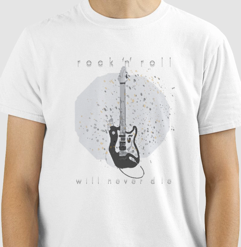camiseta norteados pelo rock will never die