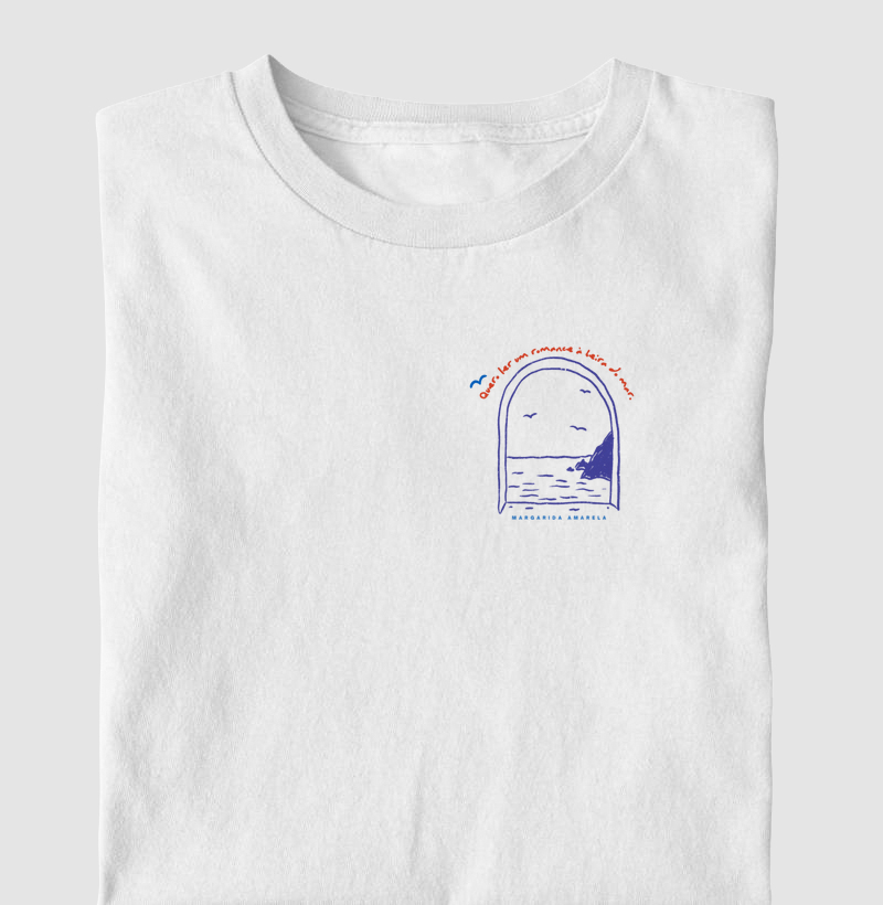 Camiseta infantil - Romance à Beira-Mar