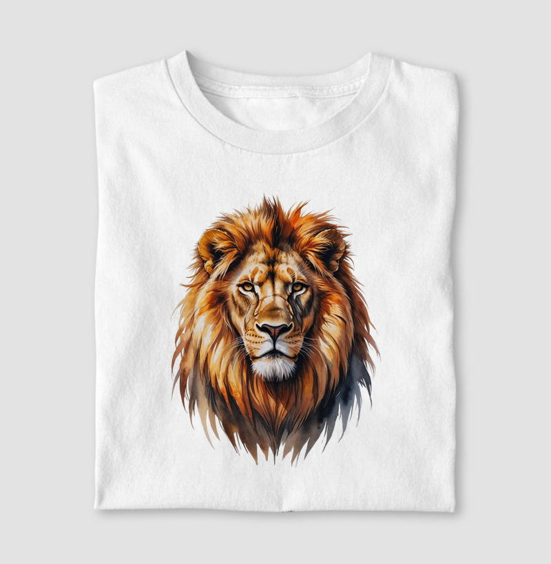 Leão aquarela