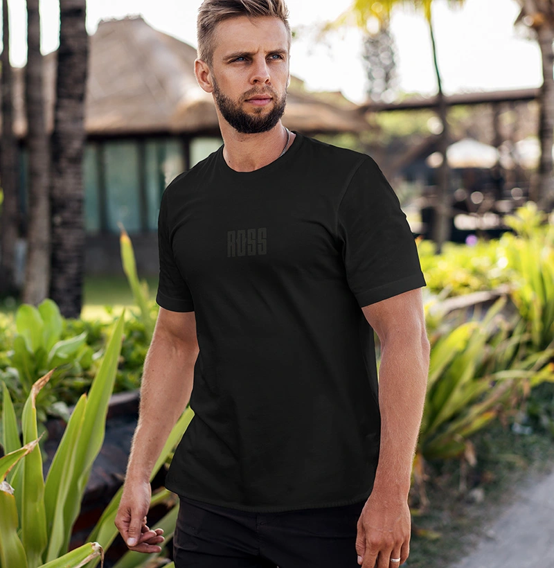 ROSS Classic: T-Shirt Unissex "All Black"