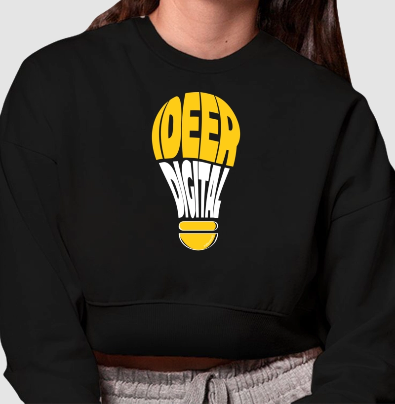 Moletom Cropped Ideer Digital “Ideia”. 
