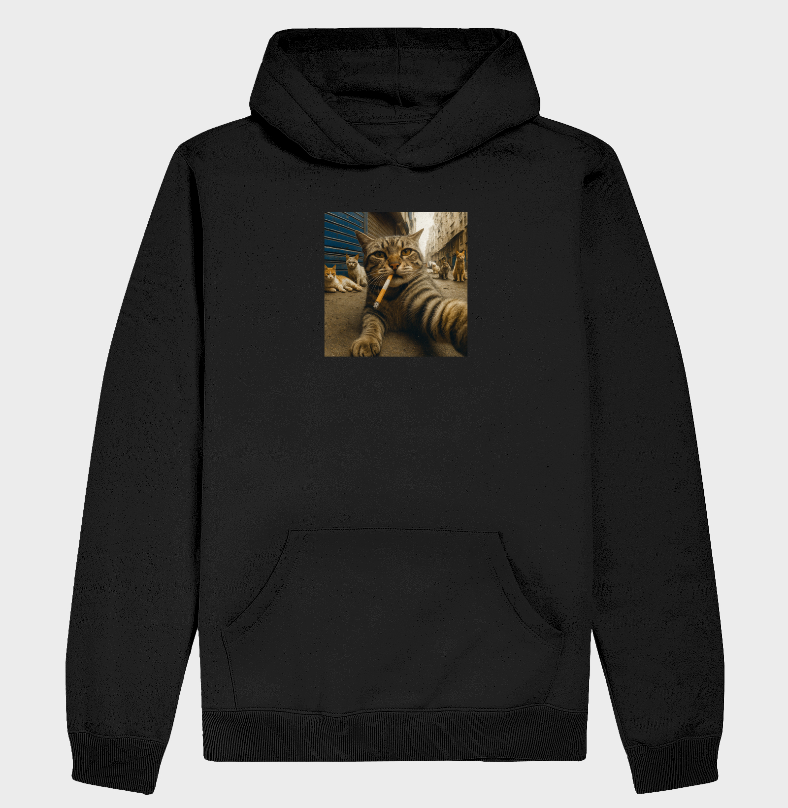 Gato Gangster Fumando