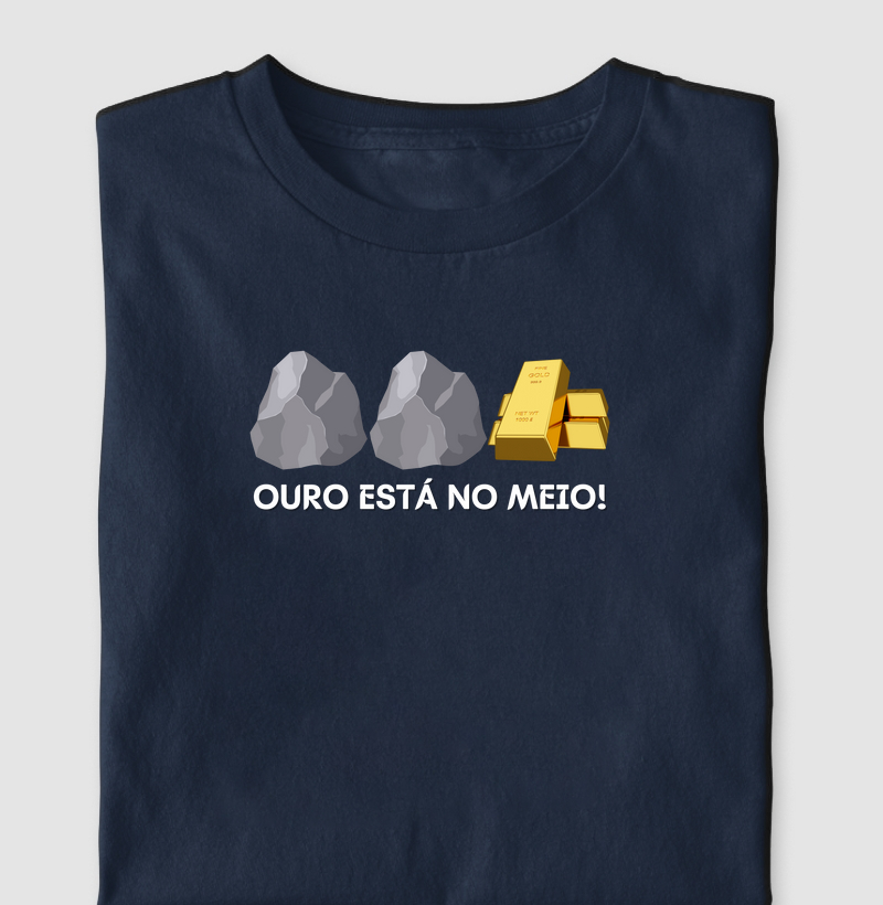 Ouro está no meio