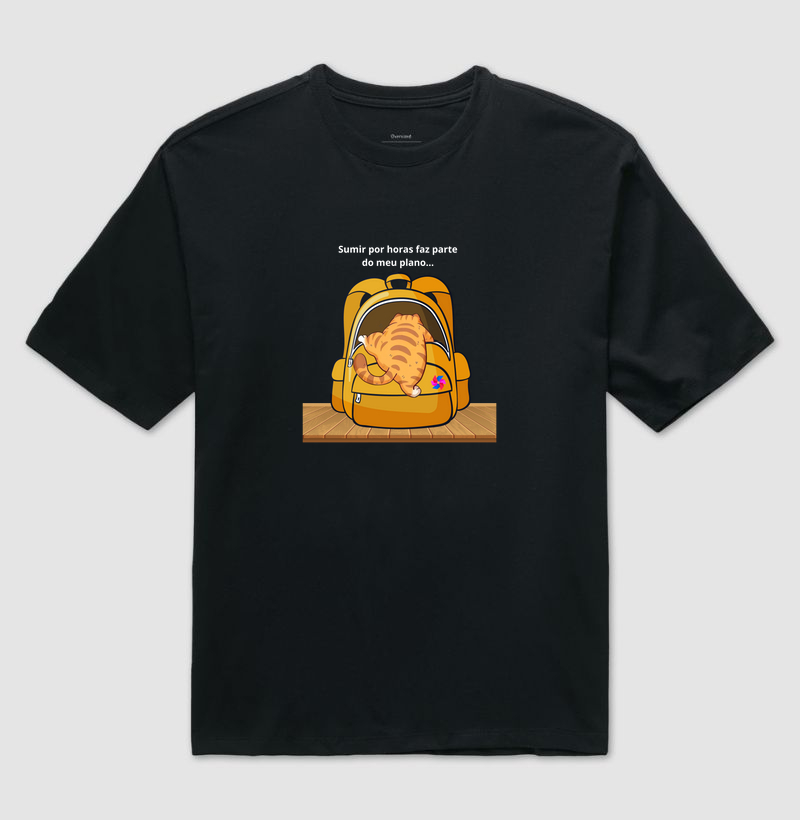 Camiseta gato sumido