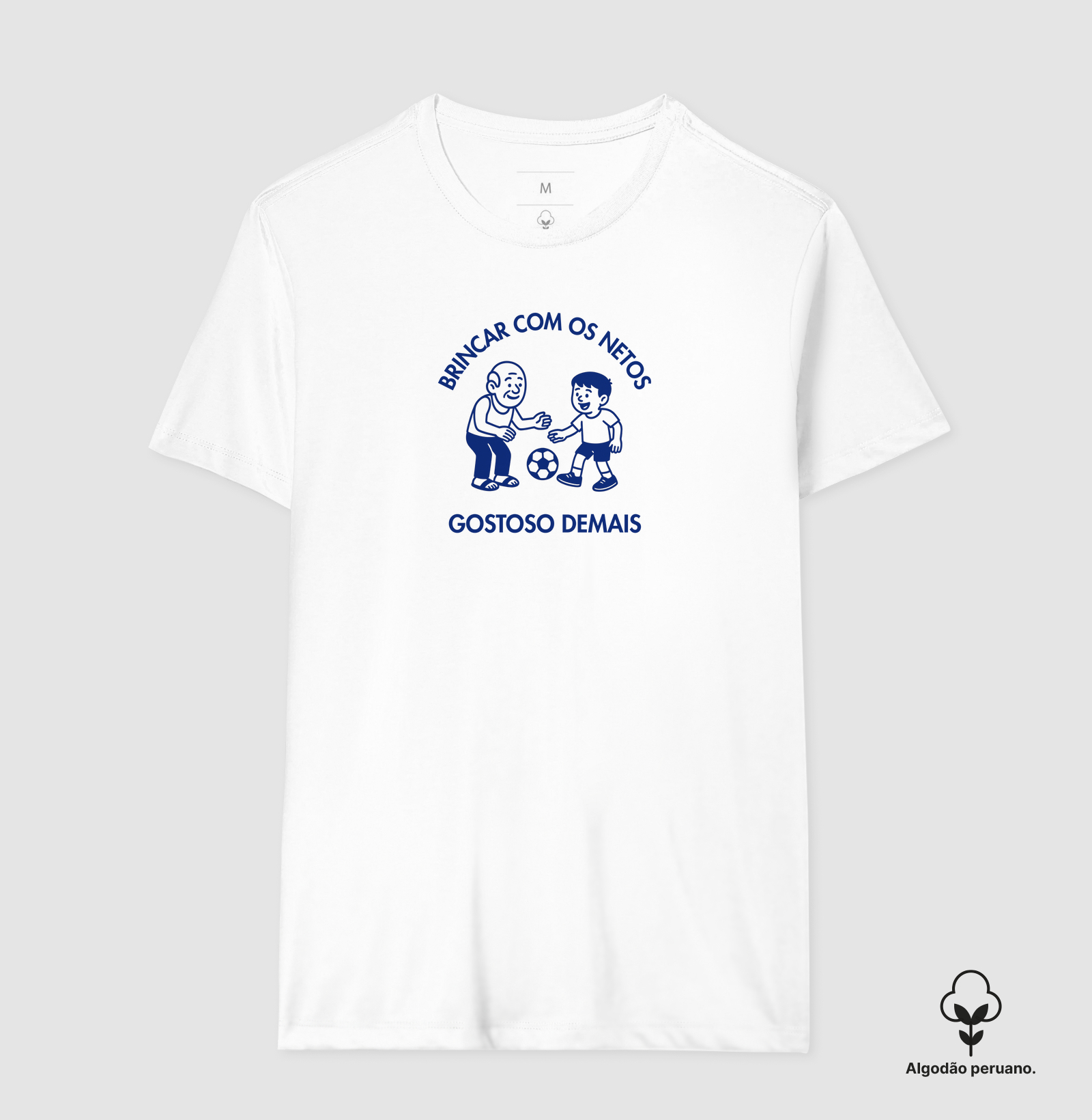 Brincar com os netos gostoso demais (Algodão Peruano)