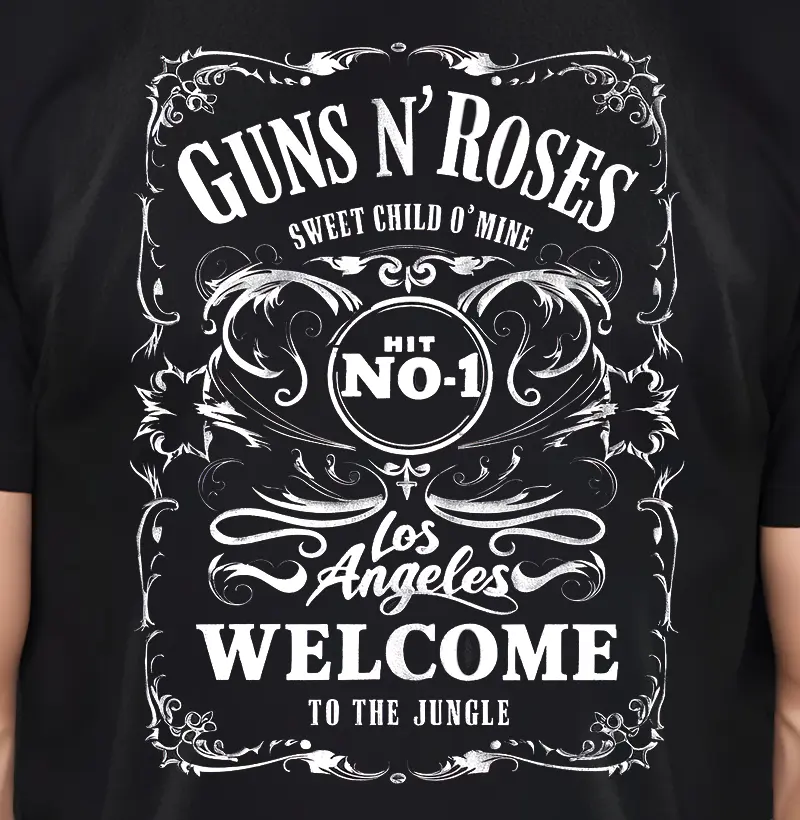 Camiseta Guns and Roses Whyskey