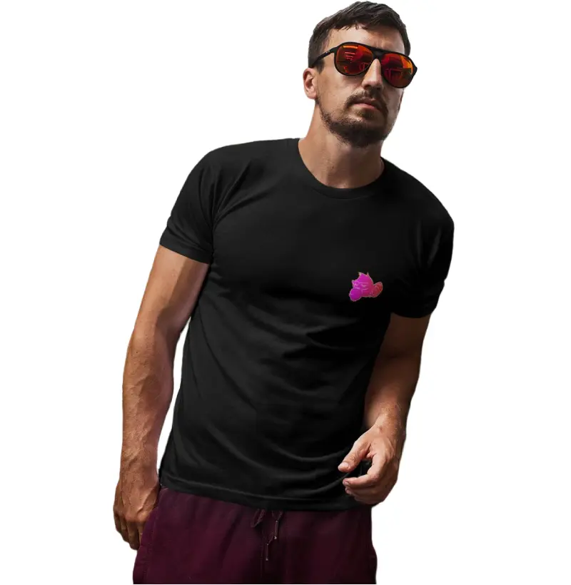 Camiseta Pequeno Mankey Rosa no Peito
