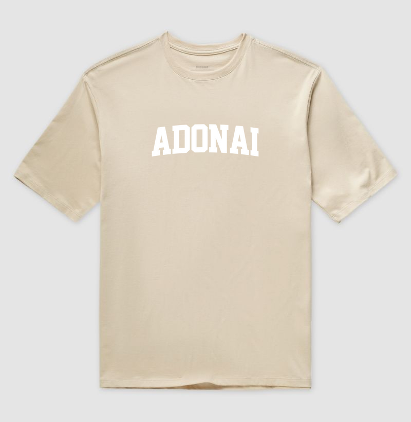 ADONAI — Camiseta Oversized Cristã Premium | Loucos Por Jesus