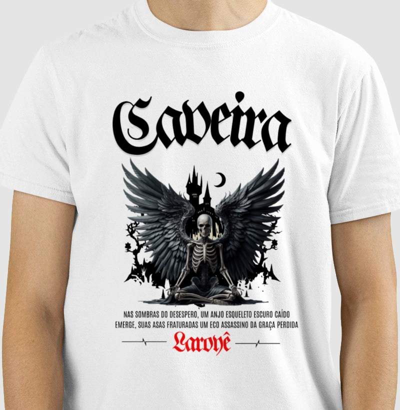 Camiseta 100% Algodão - Caveira