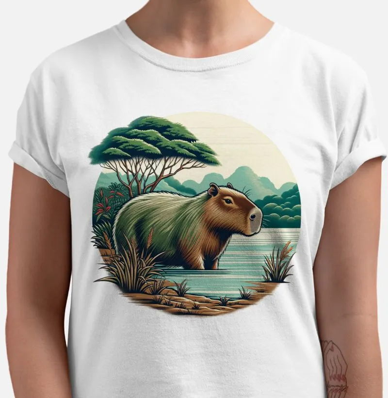 Capivara no habitat