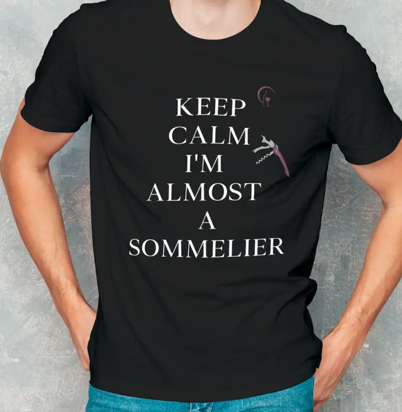 Camiseta Masculina Keep Calm Im almost Sommelier