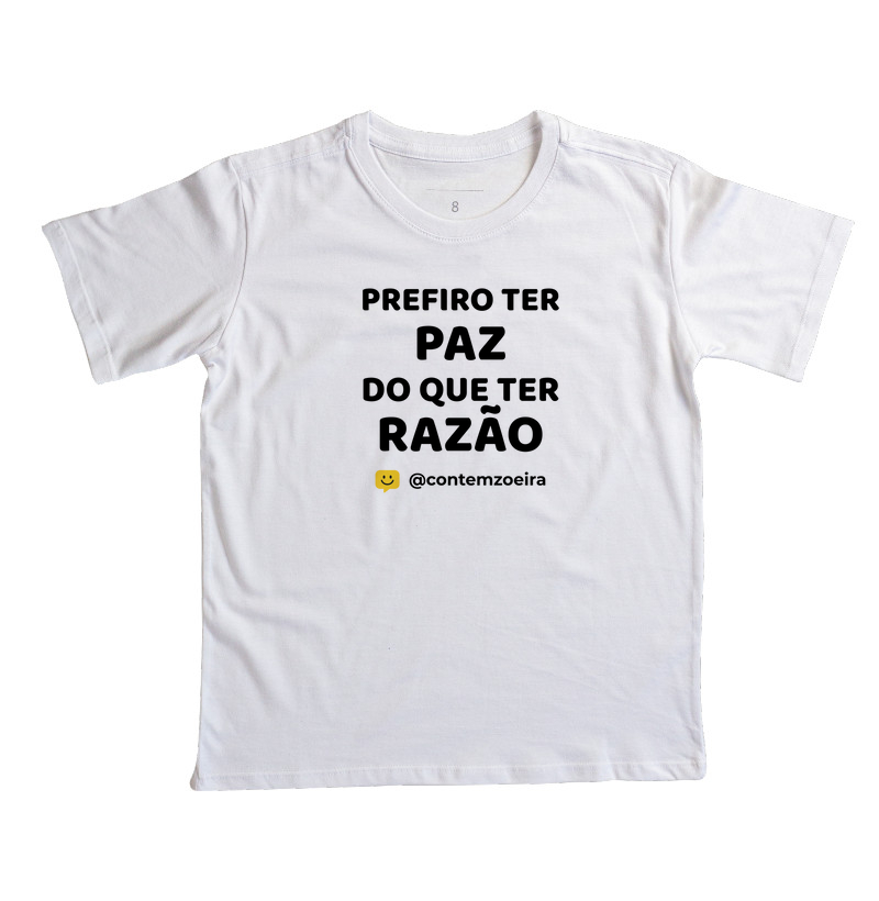 Prefiro ter paz do que ter razão!