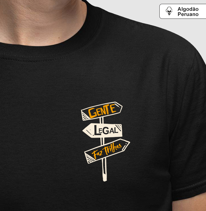 Placa de gente legal - minimalista