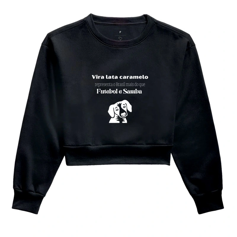 Moletom cropped/ representa o Brasil
