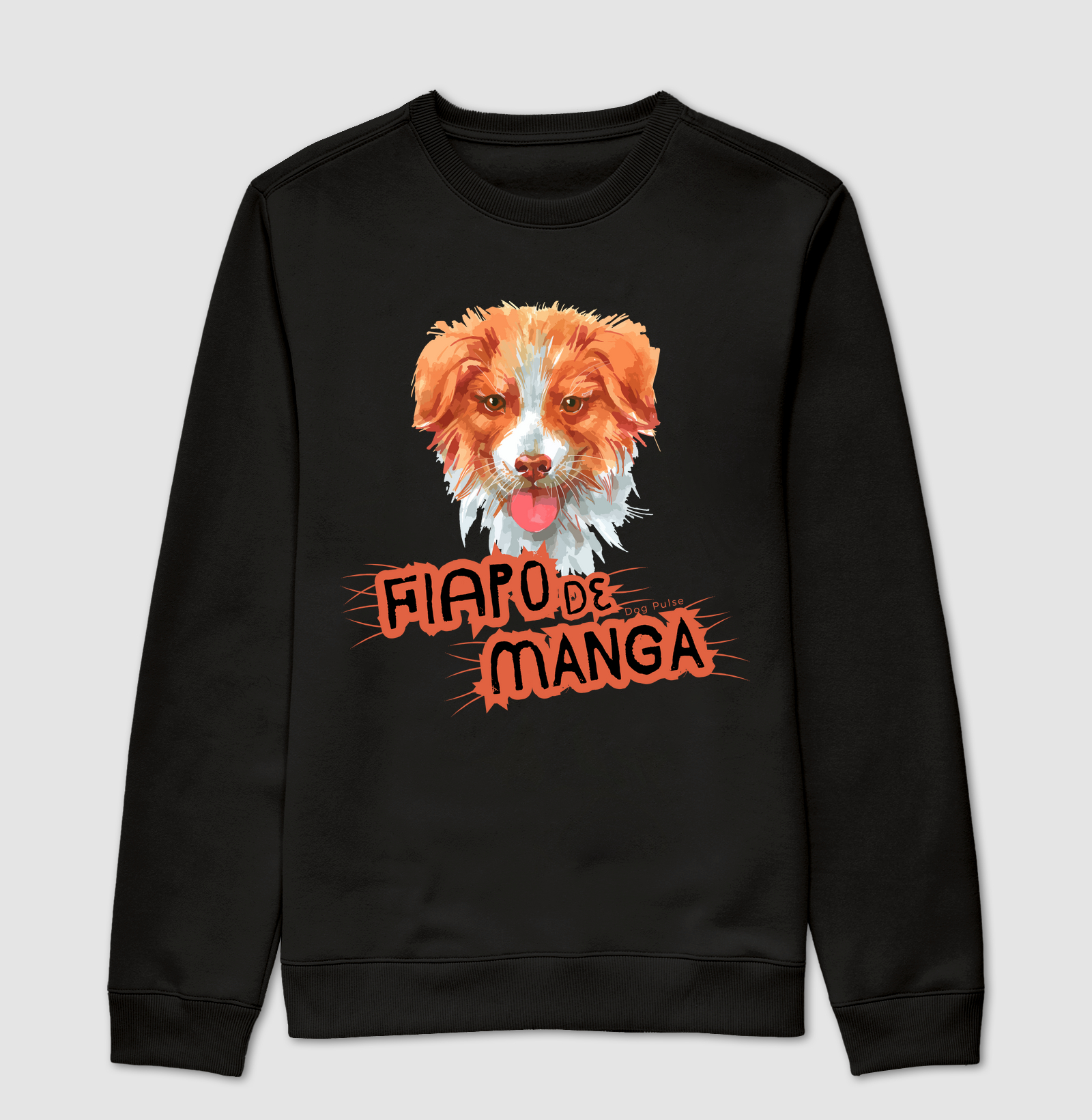 Suéter Moletom Dog Pulse - Fiapo de Manga Brown