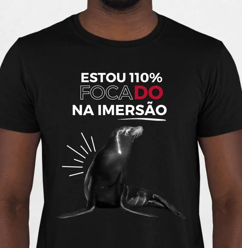Camiseta Masculina "Focado na Imersão"