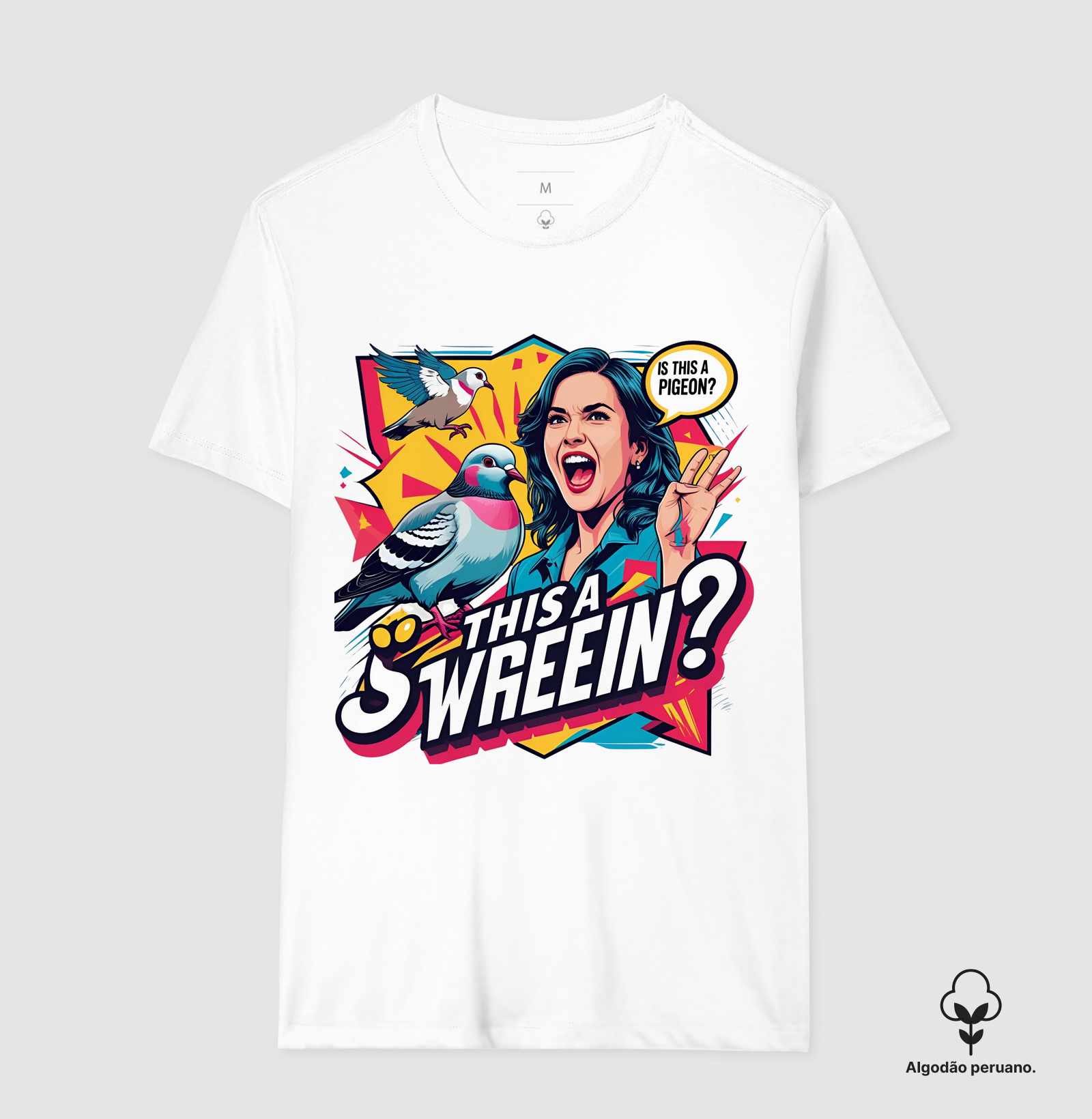 Camiseta Memetinz Pigeon Glitch