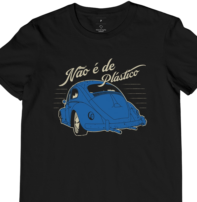 Não é de plástico | Azul