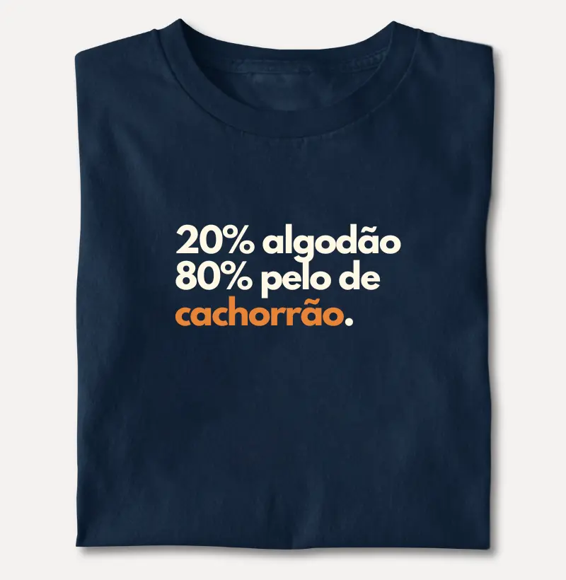20% Algodão, 80% Pelo de Cachorrão