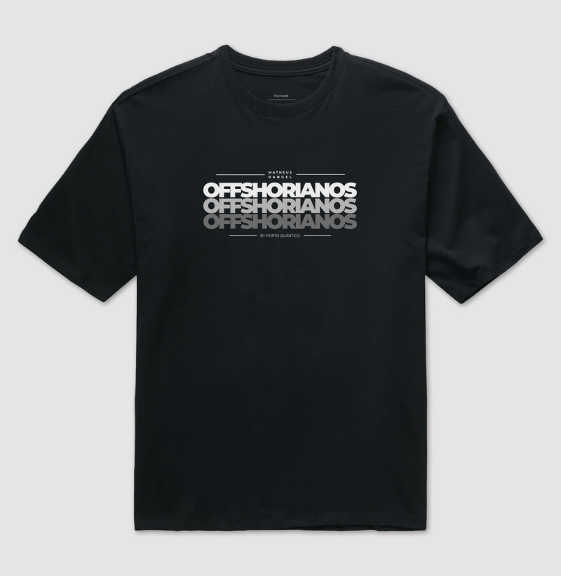 Camiseta Oversized Unissex 100% Algodão - Offshorianos