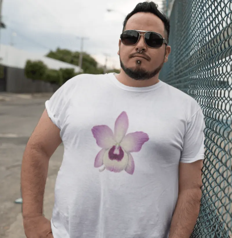 Camiseta Estampada Dendrobium nobile