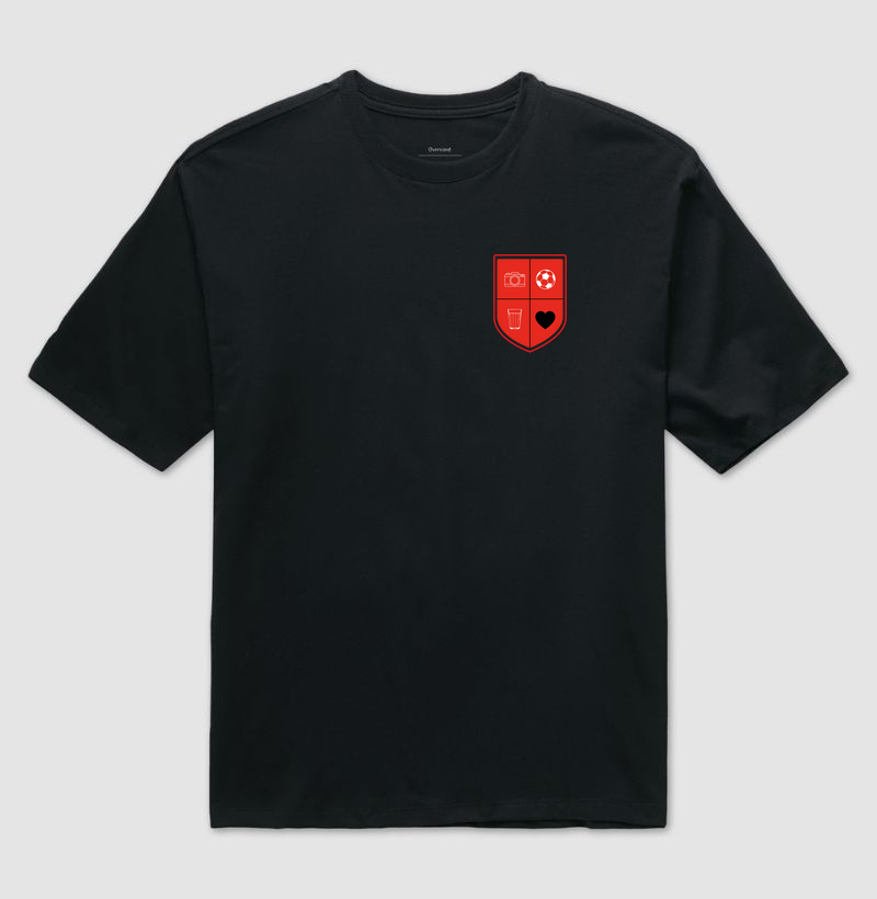 Escudo Preto e Vermelho