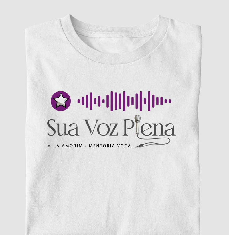 Camiseta Sua Voz Plena - Branca