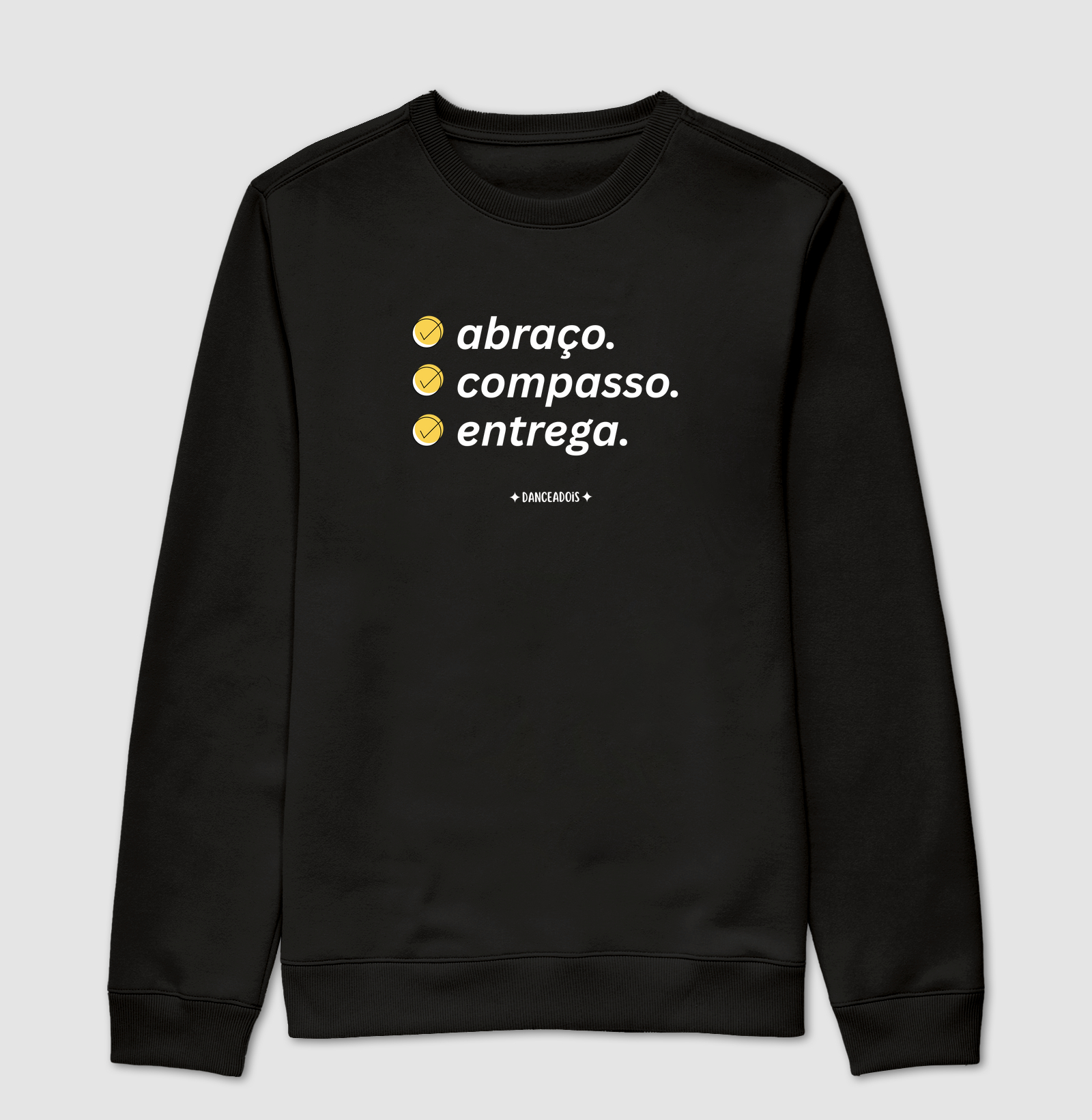 Abraço, Compasso, Entrega