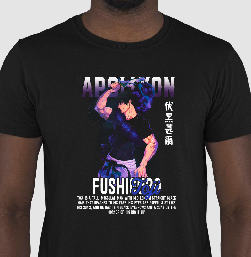 Camiseta Toji Fushiguro – Edição Apollyon